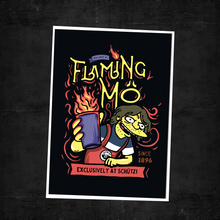 Laden Sie das Bild in den Galerie-Viewer, Flaming Mö, Poster A3