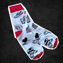 Laden Sie das Bild in den Galerie-Viewer, Schützi-DNA-Socken, Rot-weisse Socken, 35-38