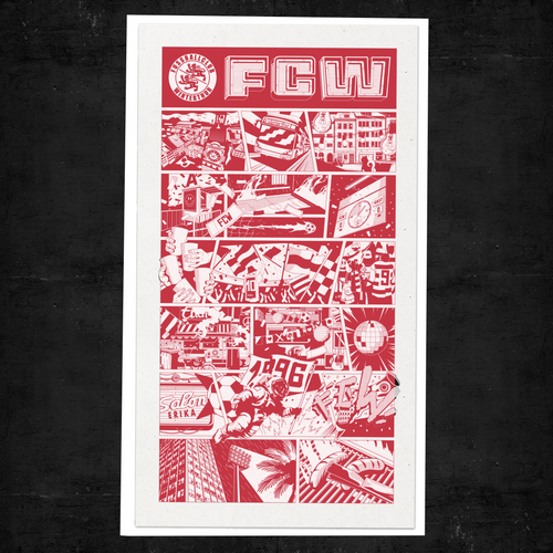 Kunstdruck «Matchtag in Winterthur»