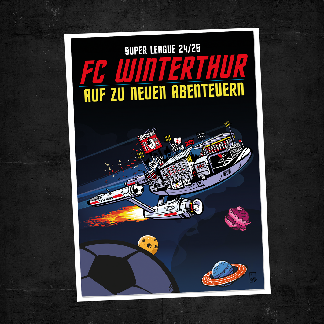 Plakat «Auf zu neuen Abenteuern»